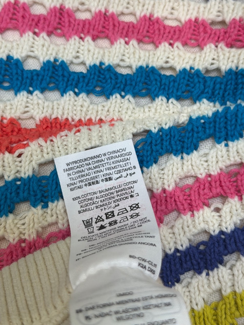 Mini Boden - Girls Stripe Crochet Knit Crossover Top & Matching Shorts - Stripes - Picture 9 of 9